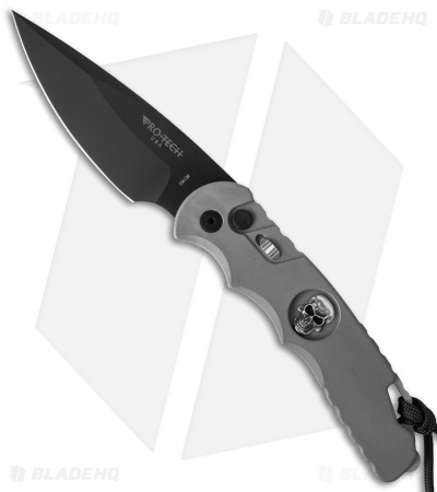Pro-Tech TR-4 Limited Edition Automatic Knife Gray Skull (4" Black)
