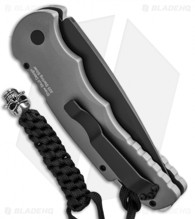 Pro-Tech TR-4 Limited Edition Automatic Knife Gray Skull (4" Black) - Image 2