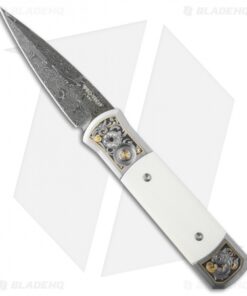 Pro-Tech Ultimate Custom Steel Godson Knife Ivory/Engraved (Damascus) 2014