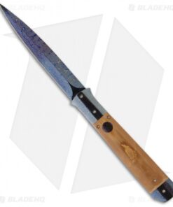 Rainy Vallotton Custom Large Icepick Automatic Knife (Damascus)