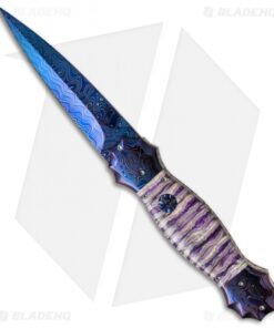 Rainy Vallotton Morning Star Mace Automatic Knife Mammoth Molar (4.5" Damascus)