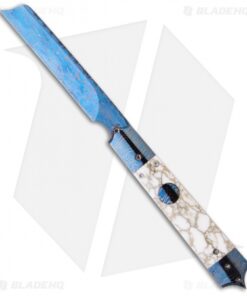 Rainy Vallotton Custom Small Razor Automatic Knife (3.5" Damascus)