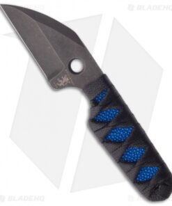 Sam Eddleman Wharncliffe Dashi Neck Knife Cord Wrap Blue Rayskin (2" Plain)