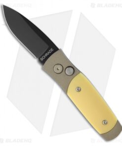 Schrade Smedy Automatic Knife Gray/Delrin (2.5" Black) SMEDGBY