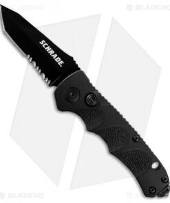 Schrade Extreme Survival Mini Tanto Automatic Knife (2.5" Black Serr) SC60MBTS