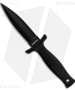 Schrade Compact Boot Knife D/E Black Fixed Blade (3.5" Black) SCHF19