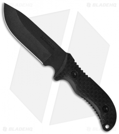 Schrade Extreme Survival Fixed Blade Knife Rubber (5" Black) SCHF36