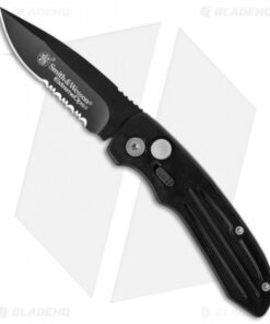 Smith & Wesson Mini Extreme Ops Automatic Knife (2.5" Black Serr) SW40BS