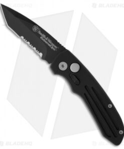 Smith & Wesson Mini Extreme Ops Tanto Automatic Knife (2.5" Black Serr) SW40BTS