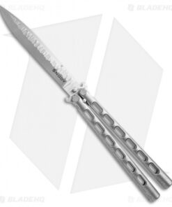 Snody Knives Custom Highroller Balisong Butterfly Knife Ti (5" Satin/SW) 10/20