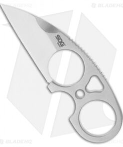 SOG Snarl Knife Fixed Blade Knife + Sheath (2.3" Satin) JB01K