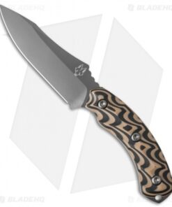 Southern Grind Jackal Fixed Blade Knife Black/Tan G-10 (4.75" Gray)