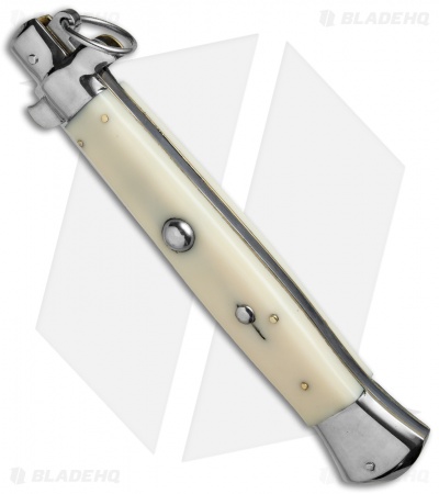 AGA Campolin 15" Ring Pull Automatic Italian Stiletto Sim Ivory (7" Satin Bayo) - Image 2