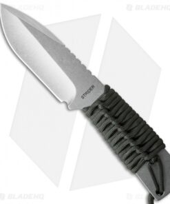 Strider MFS Fixed Blade Knife OD Cord Wrap (4.125" Stonewash)