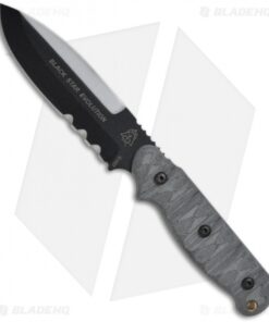 TOPS Knives Black Star Evolution Knife Fixed Blade (5" Black Serr) BSE-01