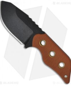 TOPS Knives Lil Roughneck Fixed Blade Knife (2.75" Black Plain) LRNK-01