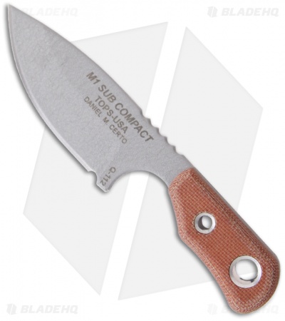 TOPS Knives M1 Sub Compact Knife (2.38" Gray Plain) M1SBCT-01