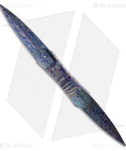 Rainy Vallotton Double-Ended Coffin Dagger Automatic Knife Damascus (2 Blades)