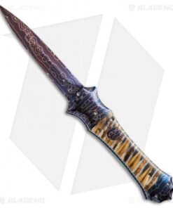 Rainy Vallotton Custom Mace Automatic Knife Mammoth Molar (4" Damascus)