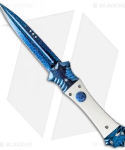 Rainy Vallotton Mini Mace Automatic Knife (3.375" Damascus)