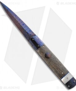 Rainy Vallotton Custom Original D&D Automatic Knife w/ Ivory & Pearl (Damascus)