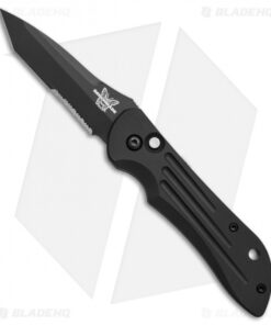 Vintage Benchmade 9500SBT Mini-Auto Stryker Automatic Knife (2.9" Black Serr)