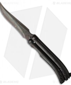 Reese Weiland Toxic Persian Balisong Butterfly Knife (Blued Damascus)