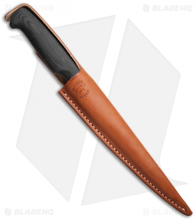 White River Knives 8" Traditional Fillet Knife Black Micarta - Image 2