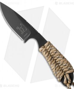 White River Knives Backpacker Knife Desert Camo Paracord (3" Black)