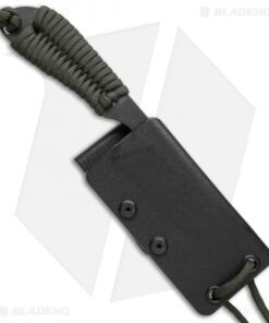 Alternative view of White River Knives Backpacker Knife OD Green Paracord (3" Black)