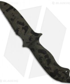 Alternative view of Winkler Knives S.A.R. Knife Fixed Blade w/ Canvas Laminate (4.90" Jungle Camo)