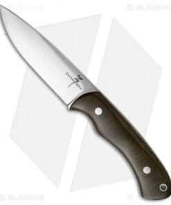 Zoe Crist Knives Saluda Fixed Blade Knife Green Canvas Micarta (4.5" Satin)